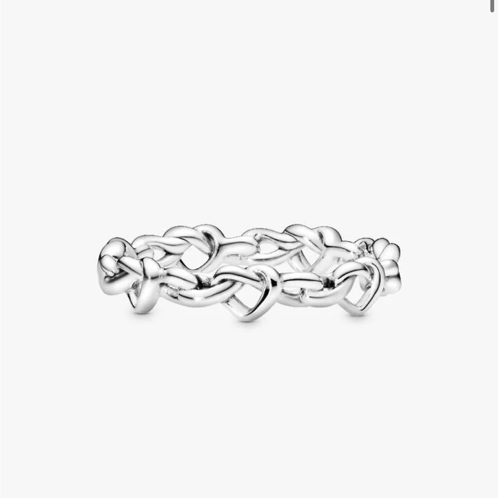 Pandora banded heart ring